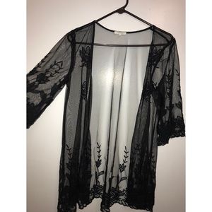 NWOT Lacey sheer cardigan